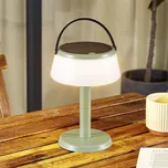 Lindby LED solární stolní lampa Mikkel, zelená, stmívatelná - Výška tyče 14 cm; délka kabelu USB-C 100 cm zelená, bílá 1 x 2,2 W LED