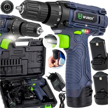 Vrtačka WUBER Aku šroubovák 18V + 2 baterie, nabíječka W52007