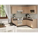 Rohová kuchyně RUTHIN 195x150 cm, rijeka světlá + vyzvednutí ZDARMA