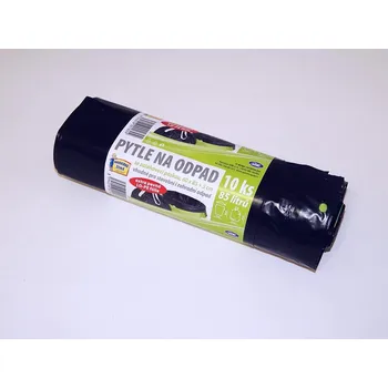 Pytle na odpadky Pytel na odpad 85l zatahovací, 60x85, černý, 10 ks /41018/ 103803