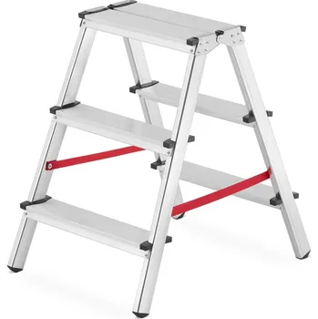 Žebřík Higher dvoustranný žebřík hliníkový 2x3