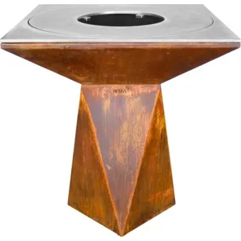 Zahradní gril ARTISS Zahradní gril G1 Corten s deskou z uhlíkové oceli