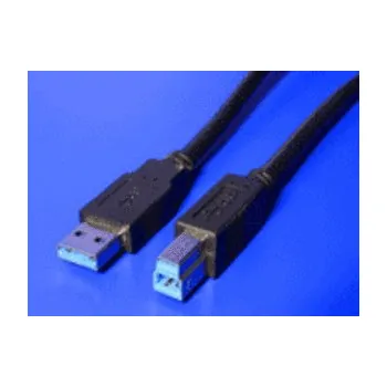 Datový kabel CABLE KABEL USB A-B 2.0m USB3.0 černý KU3AB2BK