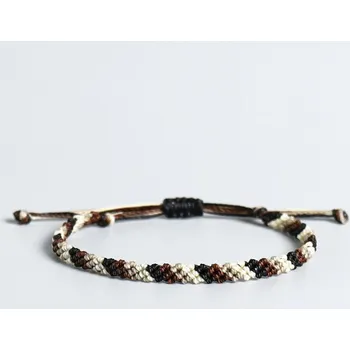 Náramek Pletený macrame náramek - CHILL