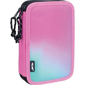 Penál Plně vybavený dvoupatrový penál MILAN růžový série Sunset