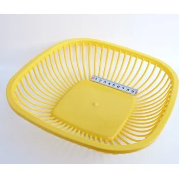 OKT Košík na chléb - plast - žlutý 26x26x7 cm 165zl