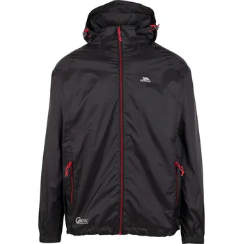 Pánská vesta TRESPASS Sportovní turistická bunda Packaway 2XL ČERNÁ|ČERVENÁ