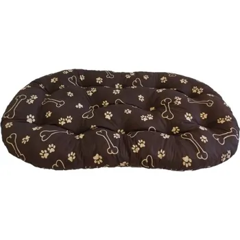Pelíšek pro psa Polštář pro domácí mazlíčky - hnědá tlapka a kost - 140 x 70 cm