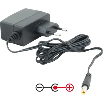 Adaptér k notebooku Napájecí adaptér univerzální 12V 1A 12W konektor 5,5mm x 2,1mm plus pól uprostřed
