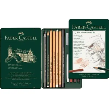 Pastelka Umělecká sada Faber-Castell Pitt Monochrome v plechové krabičce