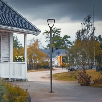 Lampička Venkovní svítidlo Lucande LED Filor, černé, hliník, 250 cm černá LED 18 W celkem - Doprava zdarma