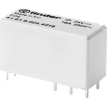Relé Finder 41.61.6.012.4016, 41.61.6.012.4016 relé do DPS, bistabilní, 2 cívky, 400 V/AC, 16 A, 1 ks