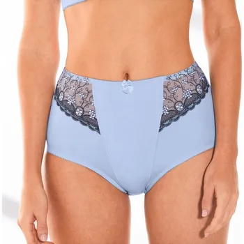 Kalhotky Stahující kalhotky Caminata zn. Confidence Lingerie® z mikrovlákna a vyšívaného tylu světlemodrá 42/44