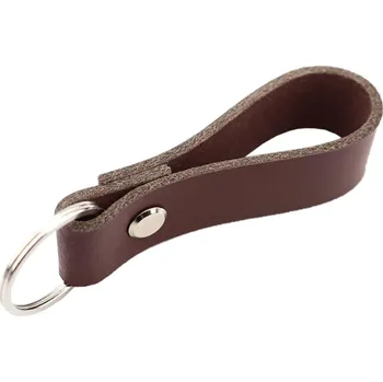 Pro Háčkování Kožená klíčenka hnědá