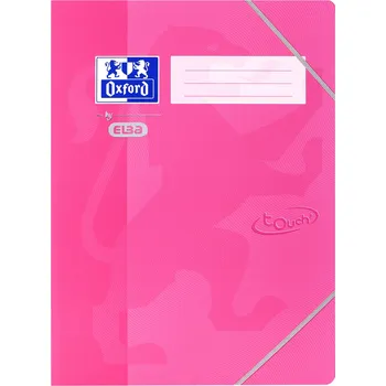 Desky tříchlopňové Oxford Soft touch A3 růžové