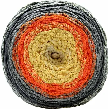 Příze Chainy Cotton Cake ReTwisst 13 variace žlutá, oranžová, šedá