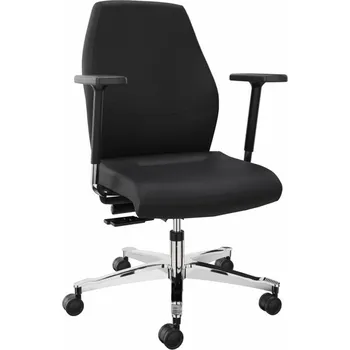 Pracovní židle Dauphin XXL, černé čalounění