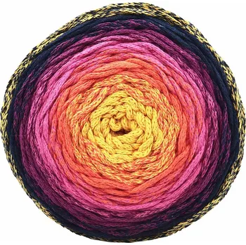 Příze Chainy Cotton Cake ReTwisst 34 žlutá, oranžová, malinová, modrá