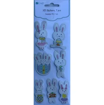 samolepka PH 3D samolepky králíčci