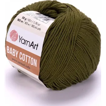 Galanterie Baby Cotton 50 g Pletací příze - 443 khaki