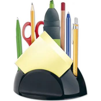 Stojánek na tužky a bloček černá