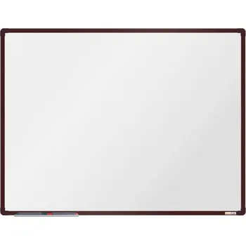 Kancelářský nábytek Tabule keramická 60x45cm, hnědý rám