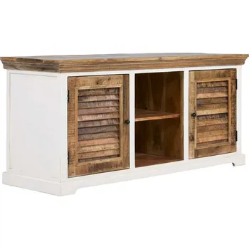 Televizní stolek TV stolek z masivu Madagaskar bílá