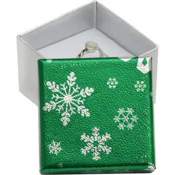 Dárková krabička Šperky4U Vánoční dárková krabička na prsten - zelená - KR0373-Z