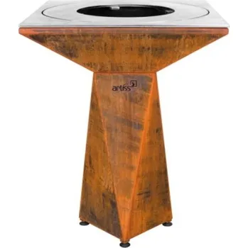 Zahradní gril ARTISS Zahradní gril G1 BASIC Corten s deskou z nerezové potravinářské oceli