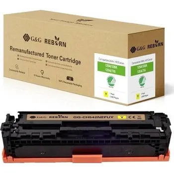 Tiskárna G a G Toner náhradní Canon 125A, 128A, 131X, 716Y, 731Y kompatibilní žlutá 1400 Seiten Reborn remanufactured 21203