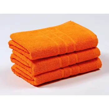 Dárková krabička Profod Dárková sada ručníků COMFORT 50x100 cm froté 500g/m2 - barva dle výběru Barva: oranžová, Barva stuhy: Modrá