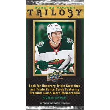 Sběratelská karetní hra 2022-2023 NHL Upper Deck Trilogy balíček - hokejové karty