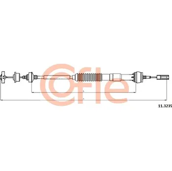 Spojkové lanko COFLE Tažné lanko, ovládání spojky 113235