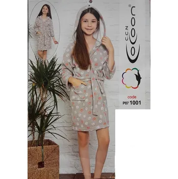 Dámský župan Dívčí župan Cocoon Velikost_deti: 7-8L, Vzor: 1001