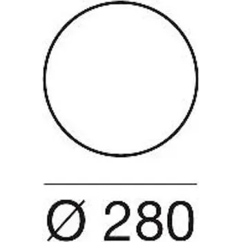 Venkovní osvětlení Linea Light LED podlahové svítidlo Oh!, Ø 28 cm, E27, polykarbonát, bílé bílá 1 x 30 W - Doprava zdarma