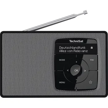 Radiopřijímač TechniSat DIGITRADIO 2 0000/3910 stolní rádio, DAB plus , FM, DAB plus , FM, Bluetooth, funkce alarmu, černá/stříbrná