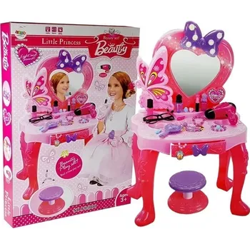 Toaletní stolek LEANToys Beauty Set růžový toaletní stolek