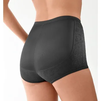 Kalhotky Stahující kalhotky s dvojím efektem, střední intenzita stažení černá 38/40