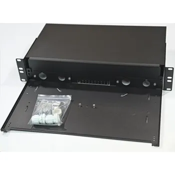 Rozvaděč OEM Optická vana výsuvná 2U, modulární bez čela, černá OPVANA2UN-OPTR