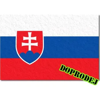 Vlajka Slovensko tištěná vlaječka filc 6 x 4 cm - 4 ks