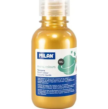 Vodová barva Temperová barva Milan 125ml metalická zlatá