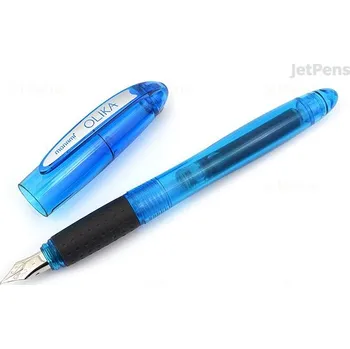 Monami Plnicí pero OLIKA hrot EF modré tělo a bombičky