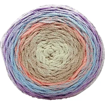 Příze Chainy Cotton Cake ReTwisst 11 variace béžová, lososová, modrá, lila