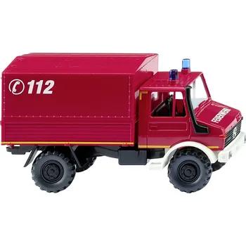 Modelová železnice Wiking 086160 H0 model zásahového vozidla Mercedes Benz Hasiči Unimog u 1700 L