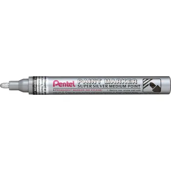 Popisovač lakový Pentel MMP10 stříbrný