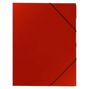 Mapa tříklopá neprůhledná červená