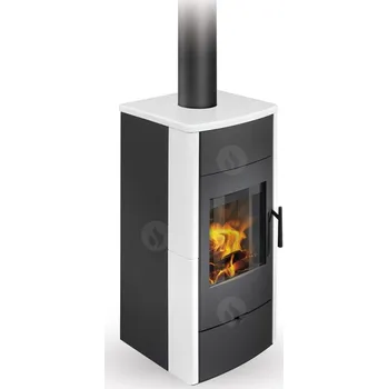 Krbová kamna ROMOTOP krbová kamna s výměníkem ESPERA 01 keramika - Silver 54505