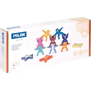 Dřevěná hračka Edukační hračka dřevěná Aliens Tower MILAN 660520