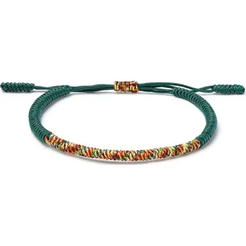 Náramek Tibetský náramek pro štěstí - ZELENÝ III