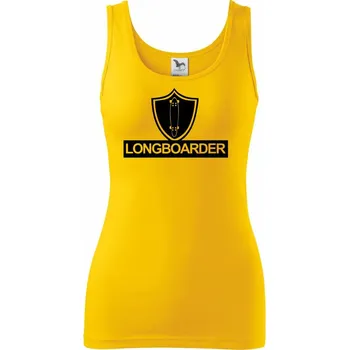 Dámské tričko Longboarder logo - Dámské tílko - L ( Žlutá )